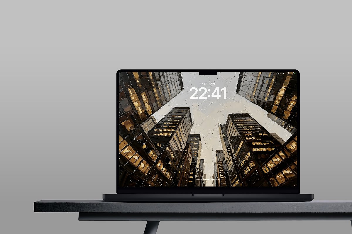 Looking Up on a MacBook