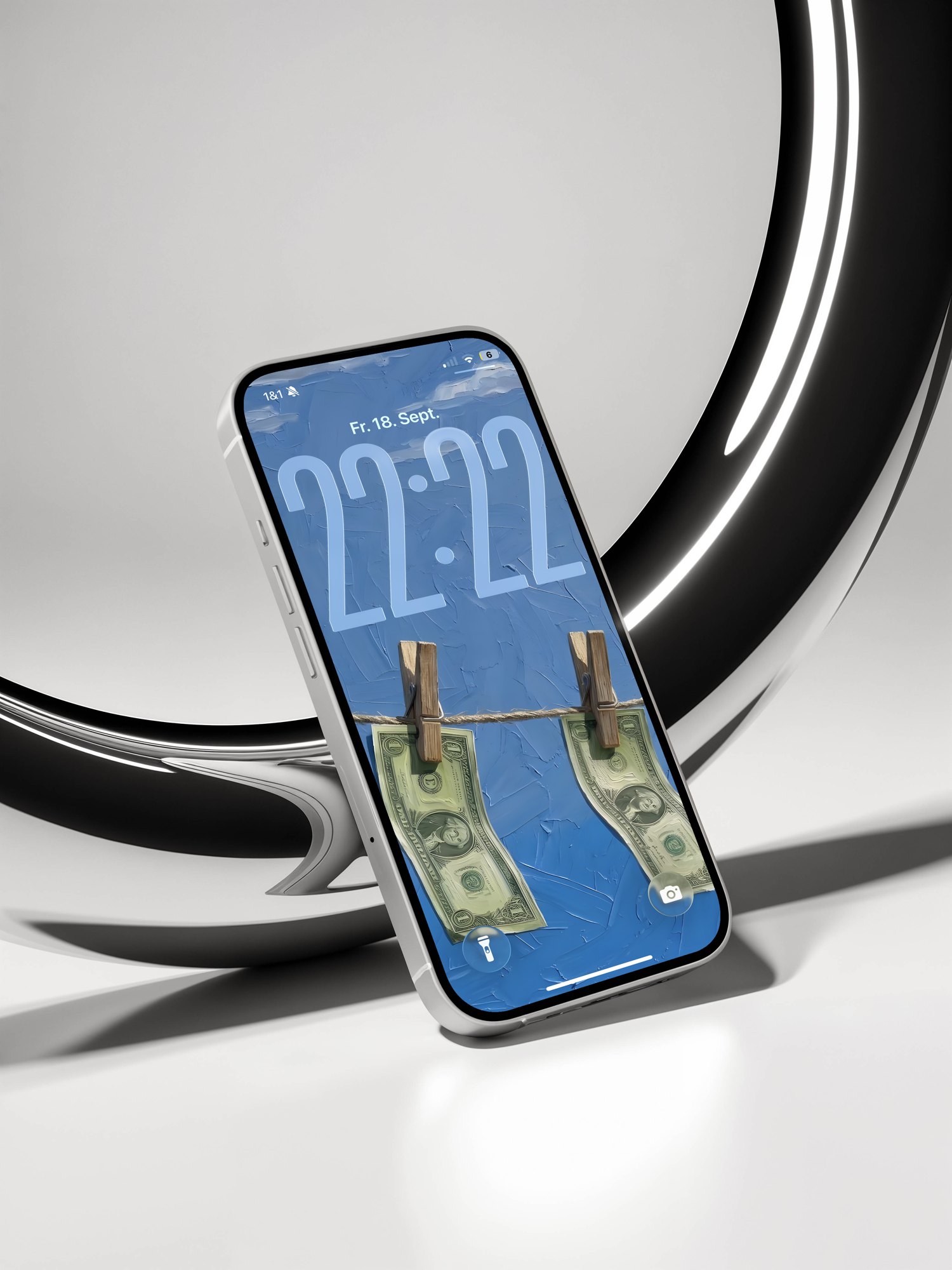 Laundry Day on an iPhone